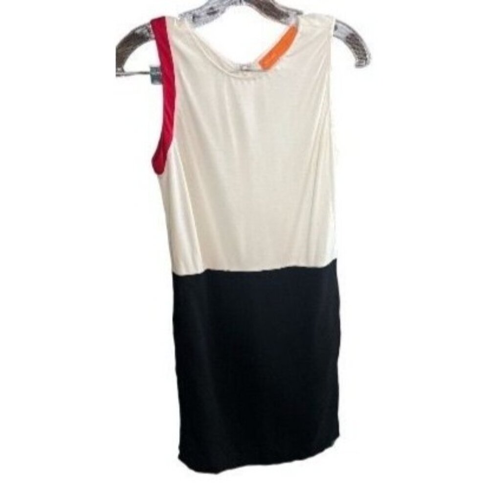 Cynthia Steffe Womens Color Block Sleeveless Dress Size 2 Black/White/Red